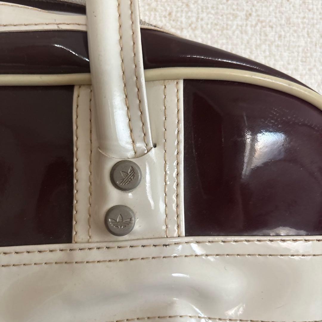 ヴィンテージ　90s adidas エナメル　ボストンバッグ