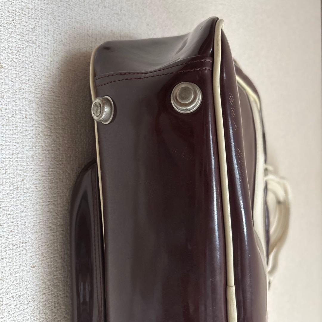 ヴィンテージ　90s adidas エナメル　ボストンバッグ