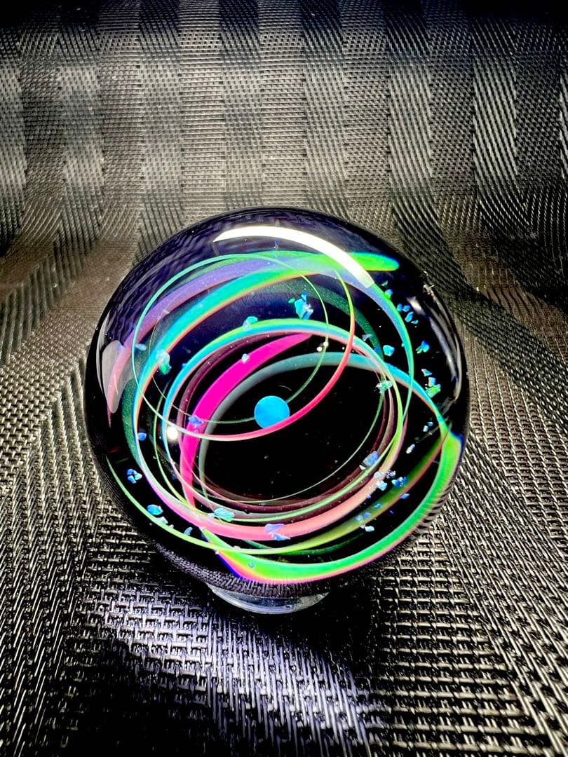 No.1318 宇宙玉レジン特大50mm【NEON GALAXY】