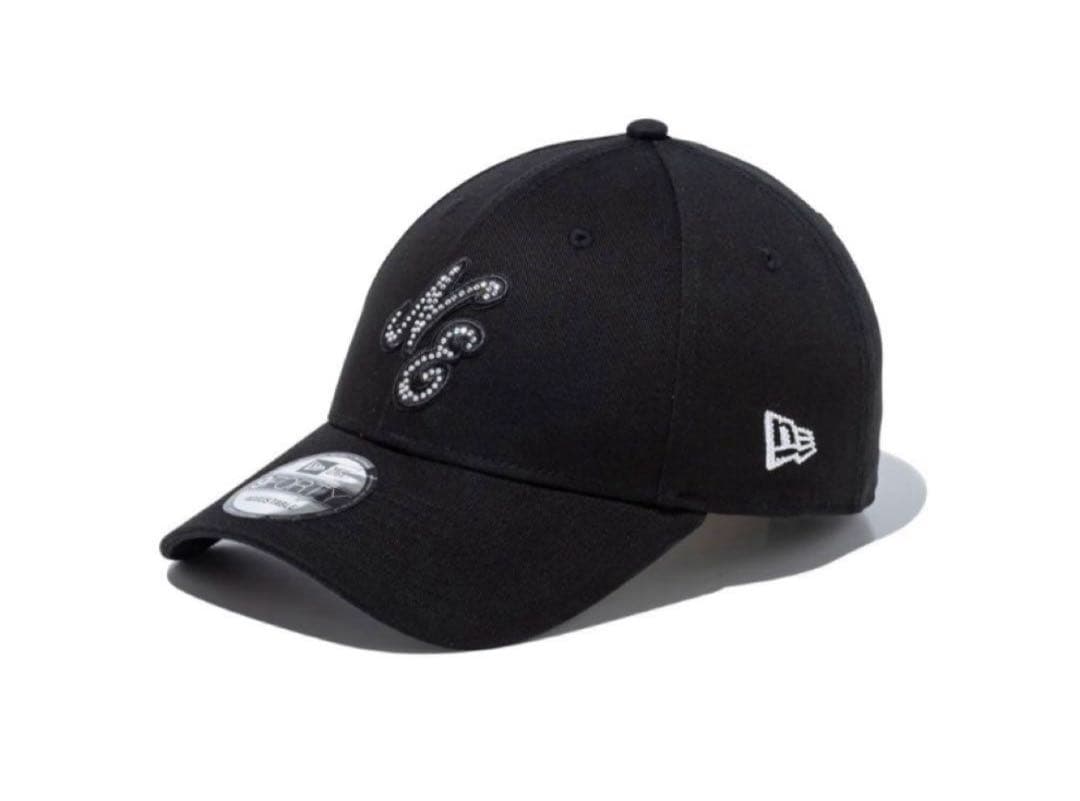 ニューエラ　9FORTY Rhinestone クラシックロゴ ブラック