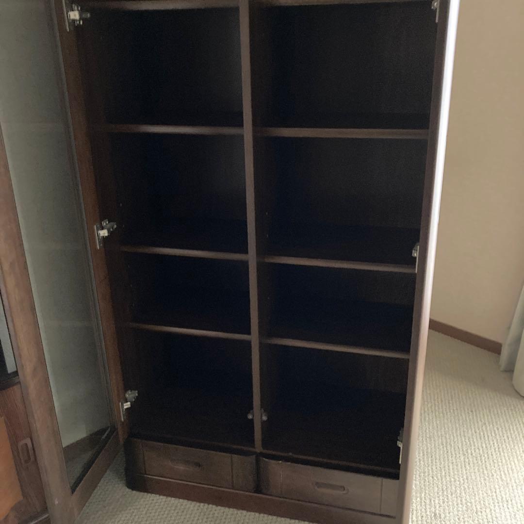 書斎本棚　食器棚　展示棚(モーブル家具)