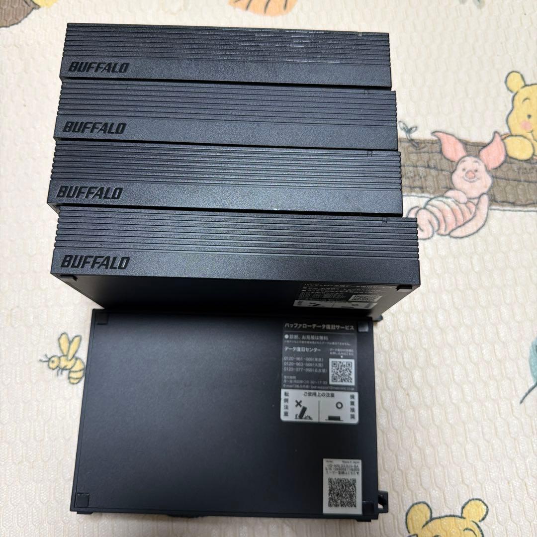 BUFFALO HD-HSL-1.0U3-BK 5台セット