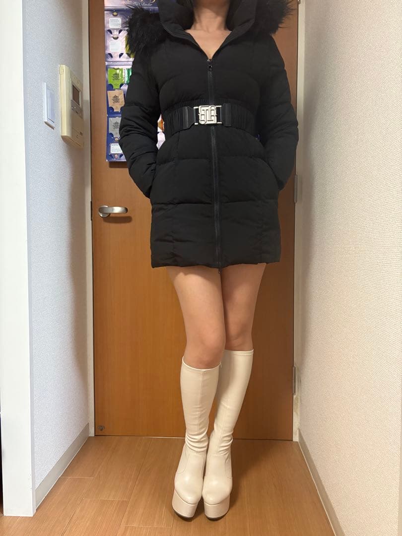 最終値下げ！早い者勝ち！GYDA GYGYベルト付きロングダウンコート