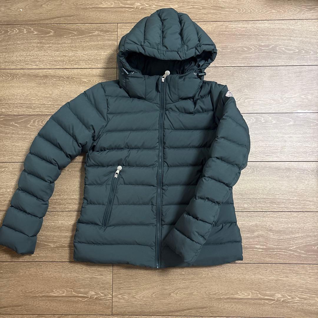 美品 ピレネックス スプートニック ソフト ダウンジャケット 緑 レディース