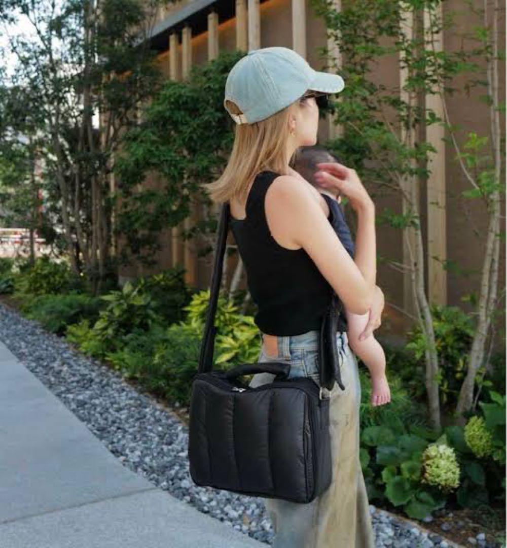 カラン Calin ブラック マザーズバッグ マグネットタイプ