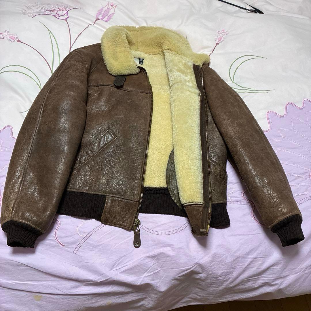 AVIREX B-6 フライトジャケット　ムートン　ボア　羊革