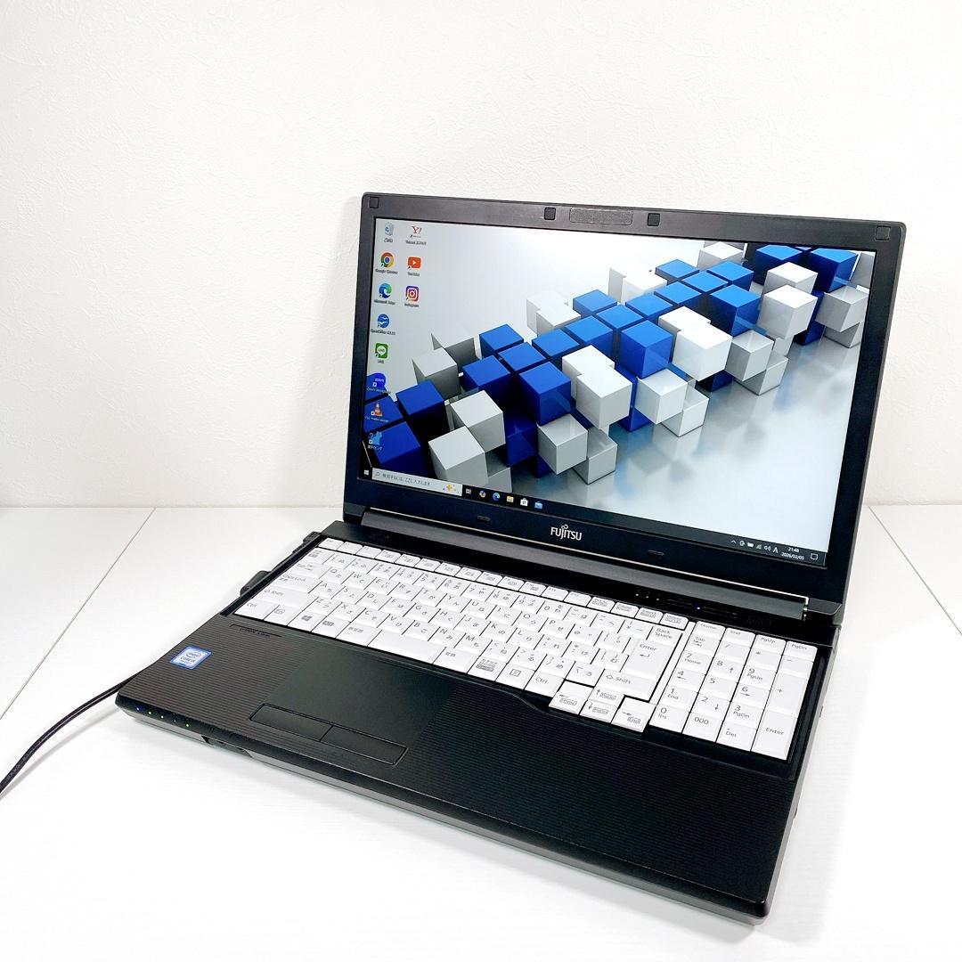 大容量SSD512GB✨COREi5✨事務作業OK✨富士通ノートパソコン✨08
