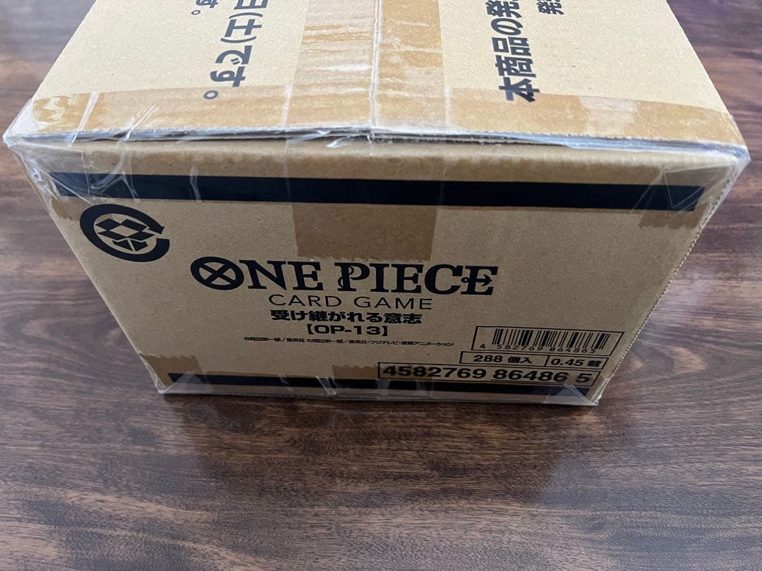 【未開封カートン】ワンピースカード 受け継がれる意志 1カートン(12BOX)