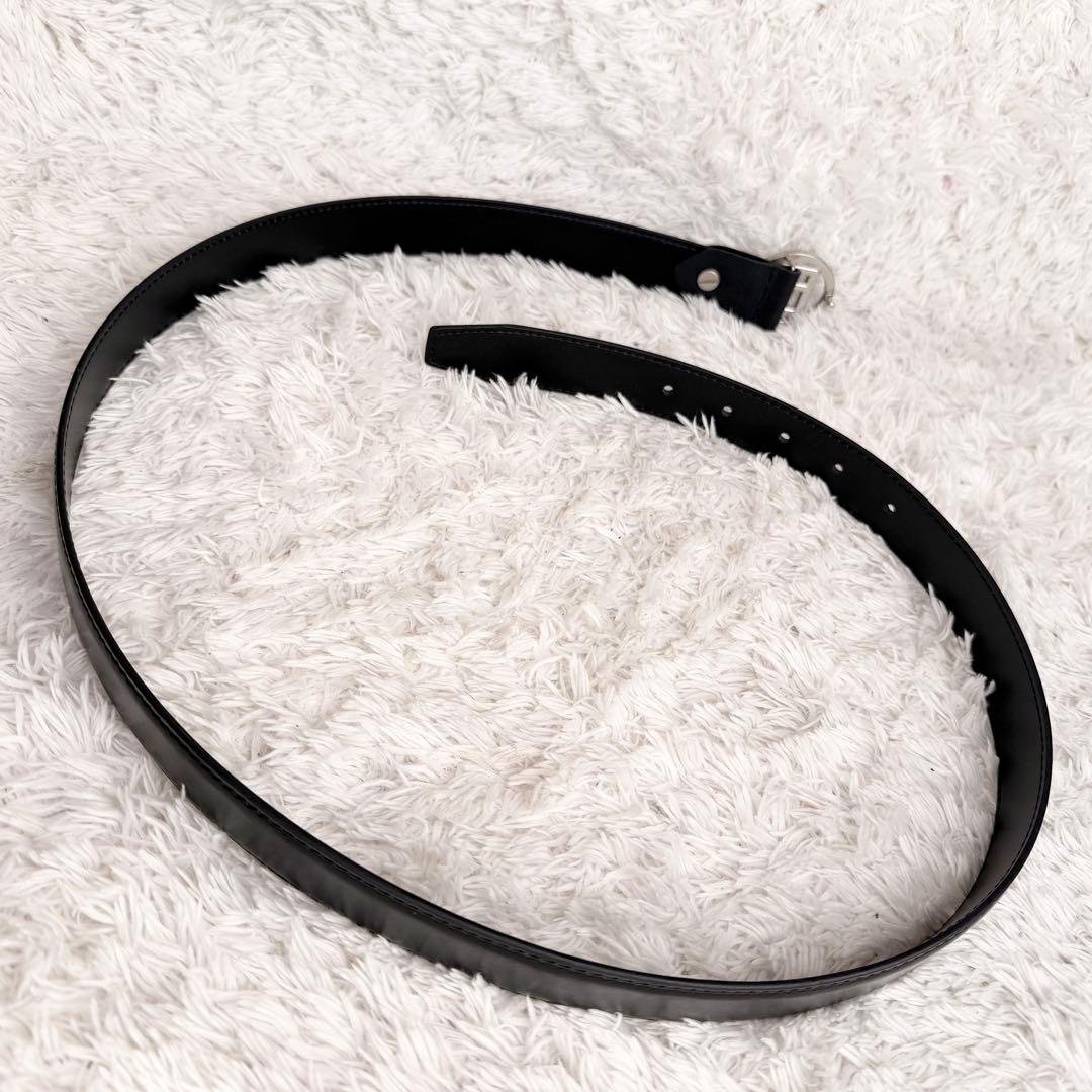 【極美品】フェンディ ベルト ズッカ ロゴ シルバー サークル