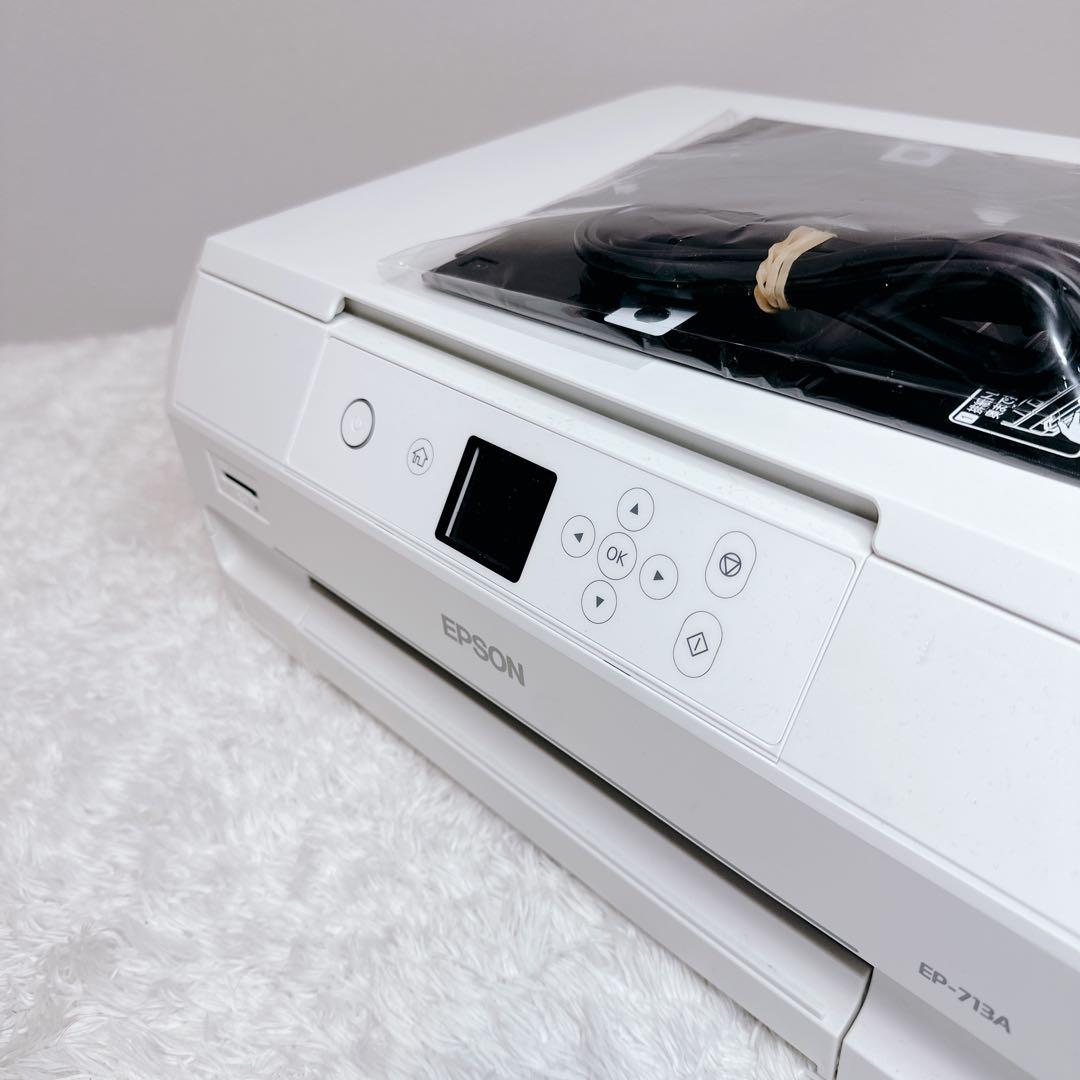 美品 エプソン インクジェットプリンター 複合機 EP-713A 純正インク