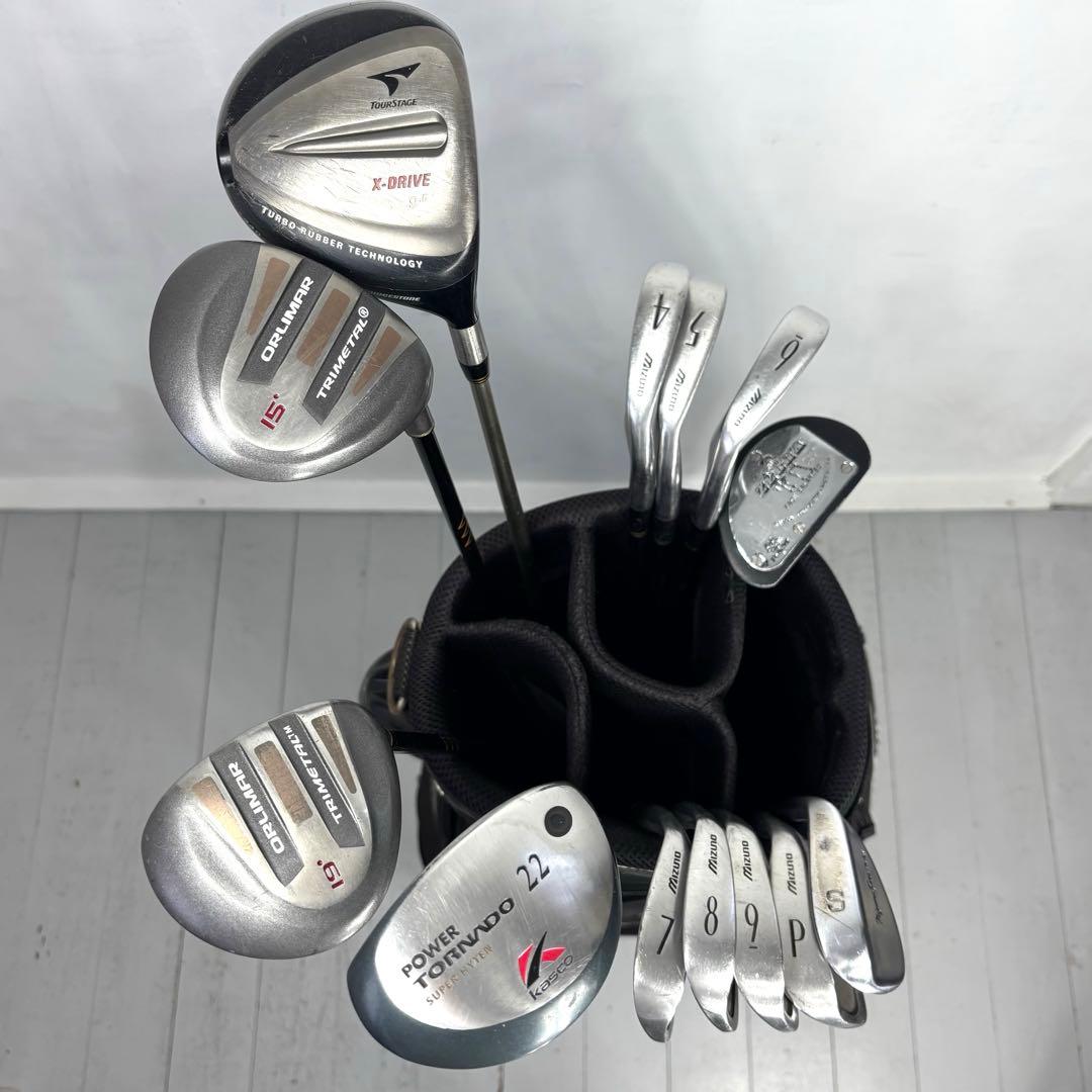 本格派 メンズゴルフクラブ 13本 フルセット ゴルフセット 豪華 お試しセット