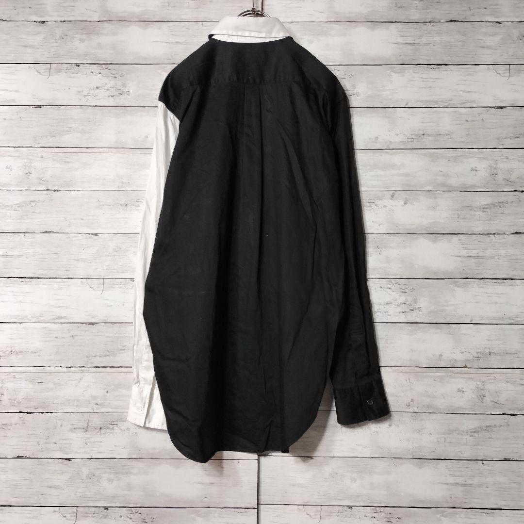 ヨウジヤマモトプールオム サイト 長袖シャツ バイカラー コットン綿