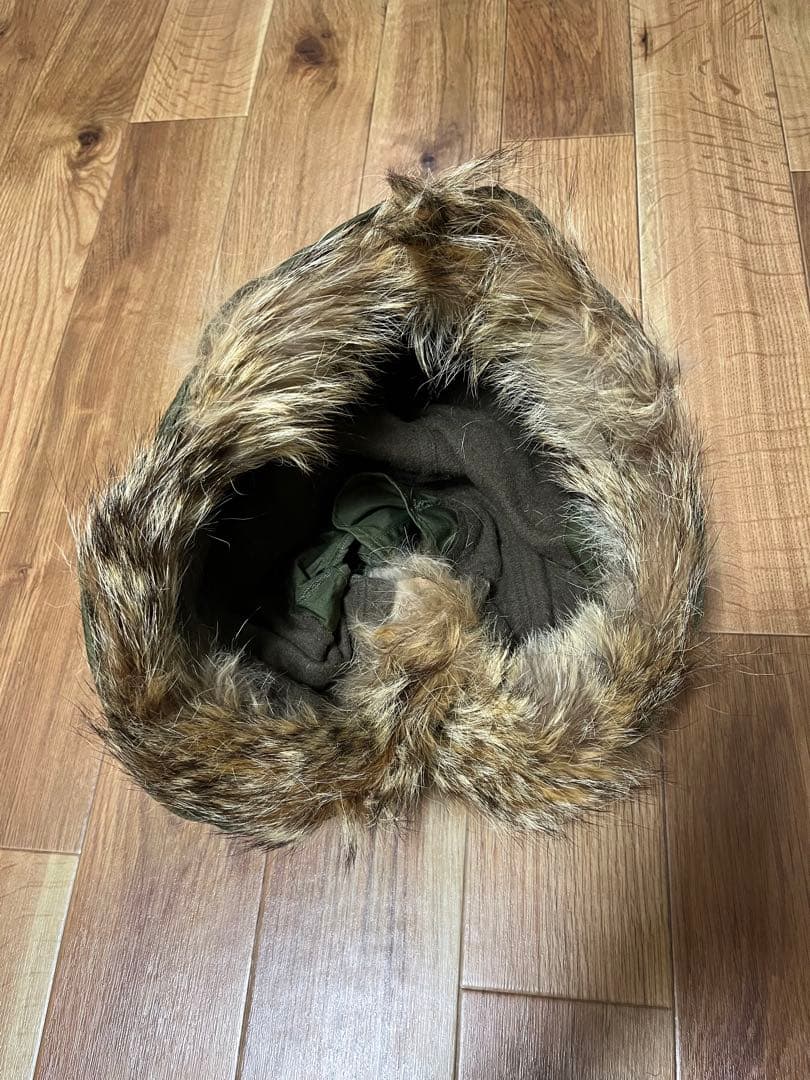 50s アメリカ軍 実物 M51 フード コヨーテファー ワイヤー付き 米軍