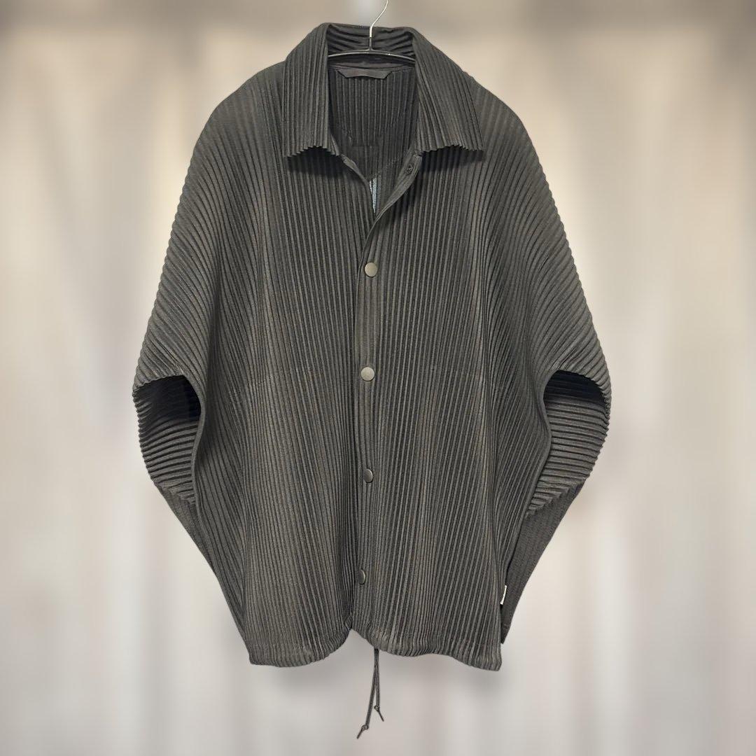 【希少】 HOMME PLISSE コーチジャケット 黒