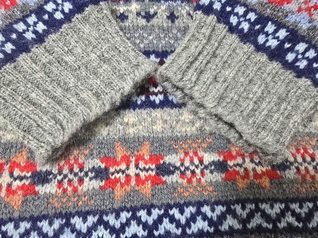 Jamieson's　ジャミーソン　フェアアイル柄　クルーネック　ニット