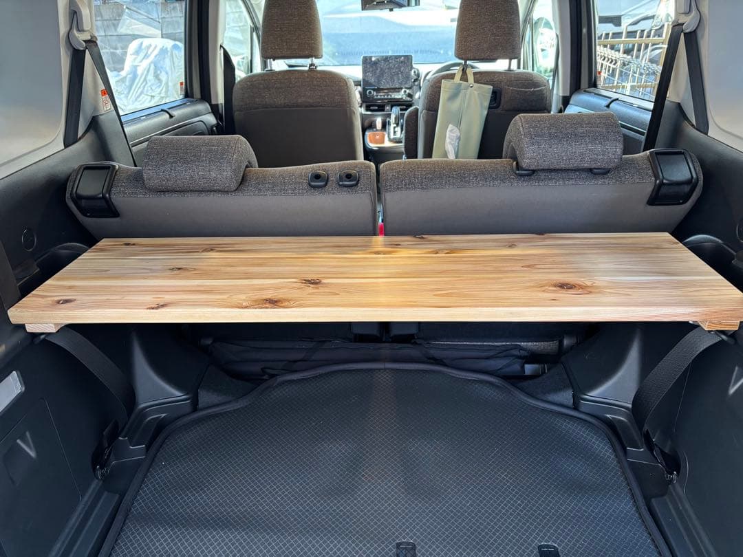 【新型シエンタ10系専用設計】ハンドメイド杉無垢材ラゲージボード｜車中泊にも最適