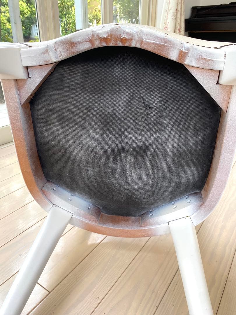 ホワイト　ダイニングクラッシック　チェア①