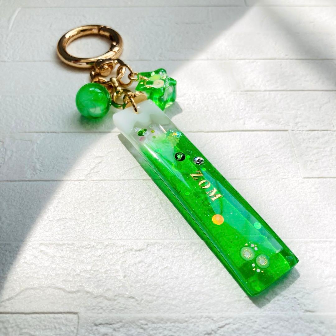 白藤ページ　名入れチャーム　レジンキーホルダー　7点