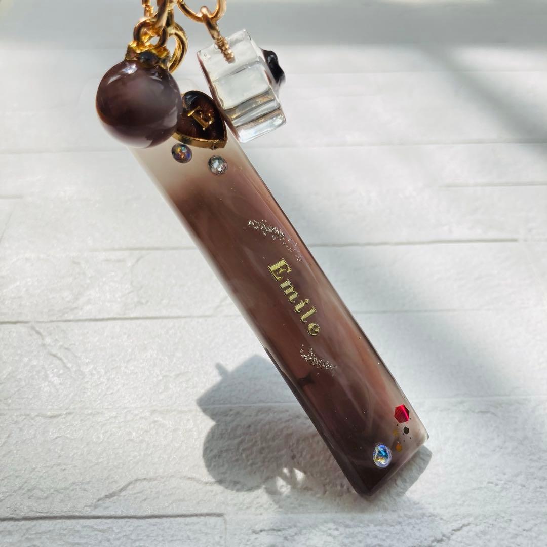 白藤ページ　名入れチャーム　レジンキーホルダー　7点