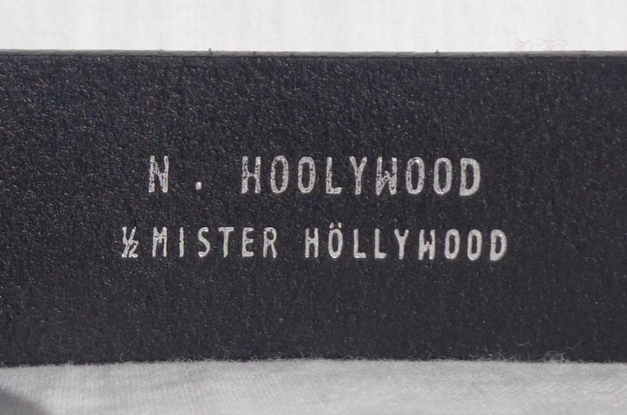 N.HOOLYWOOD エヌハリウッド COMPILE ブライドルレザーベルト黒