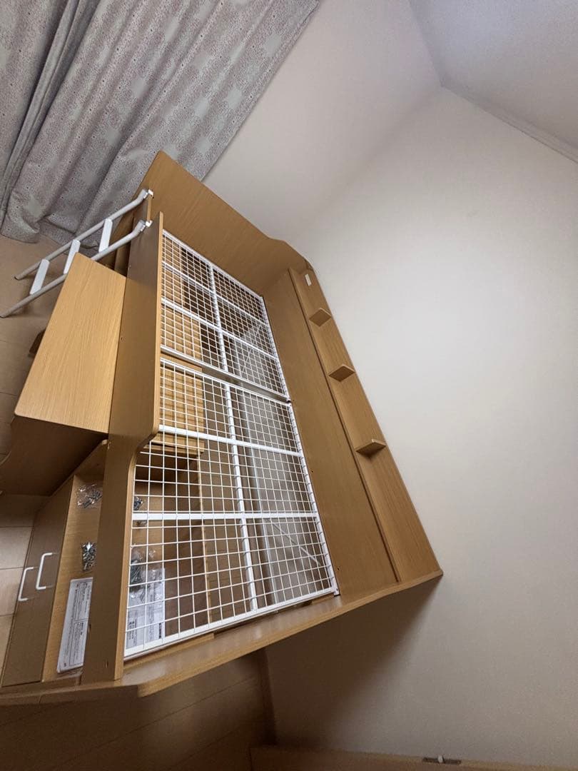 3月限定栃木市引き取り限定！ロフトベッド シングルサイズ