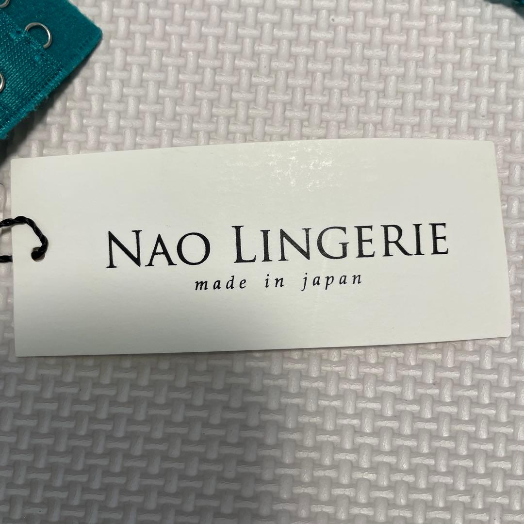 NAO LINGERIE ティール レース ノンワイヤーブラ ショーツセット