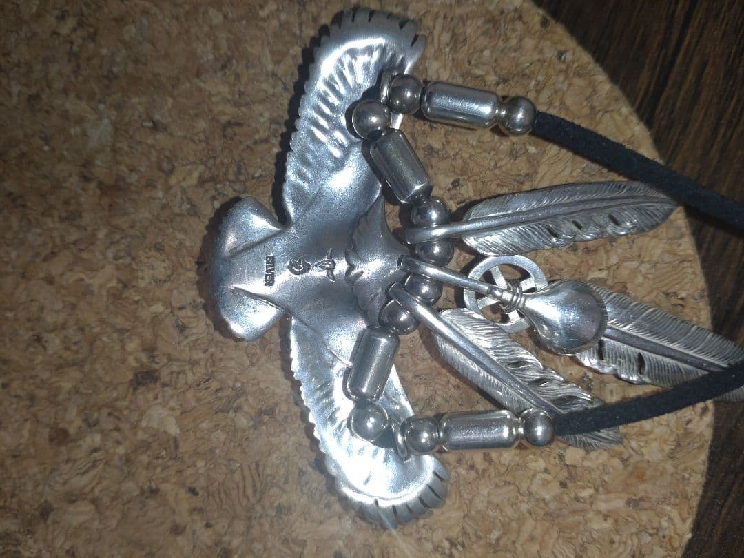 タディ＆キング　tady&king　SVイーグル中＆フェザーネックレス