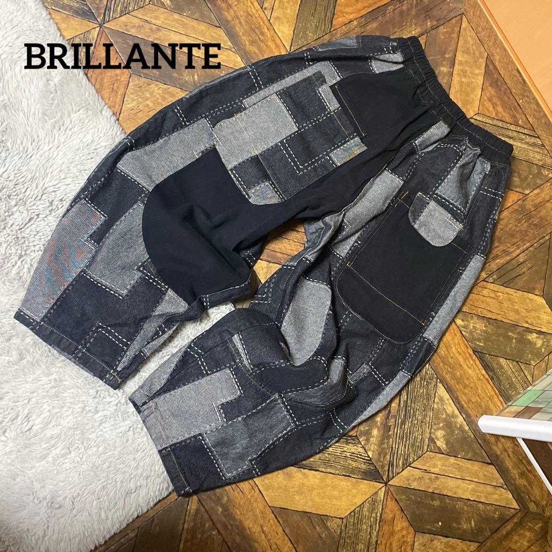 BRILLANTE ワイドパンツ　個性的　ピエロパンツ　美品　ゆったり