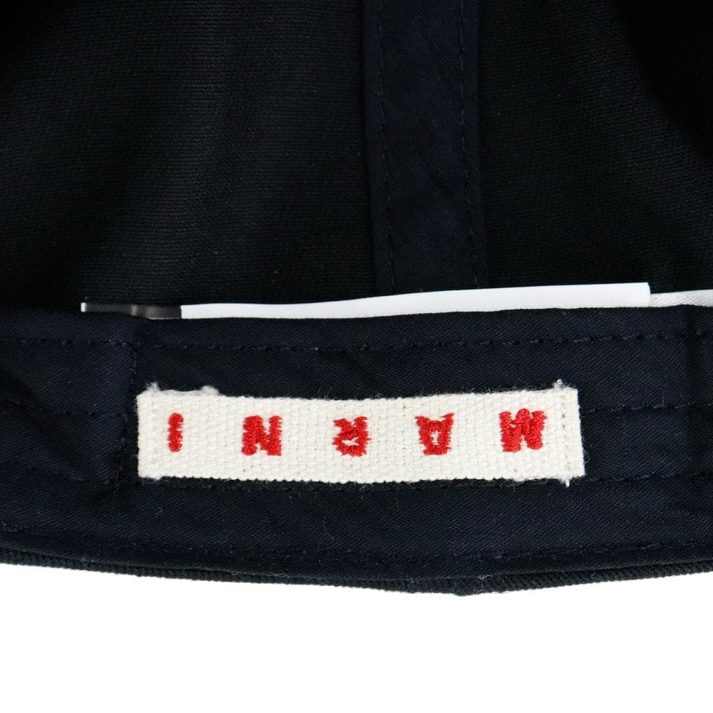 マルニ ベースボールキャップ ブラック マルニキッズ 大人も着用可能 コットン