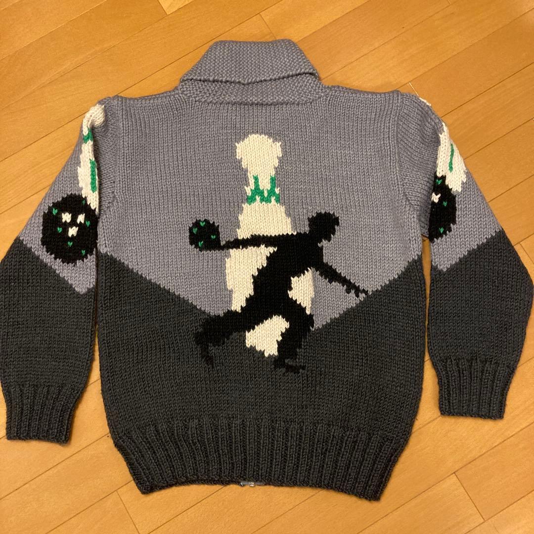 フェローズ　ボーリング柄　カウチンセーター　Mサイズ　ユーズド美品