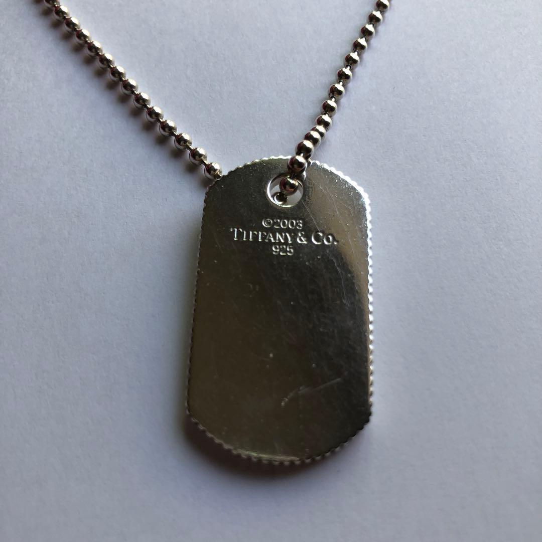 ティファニー　エッジ　ドックタグ　ネックレス
