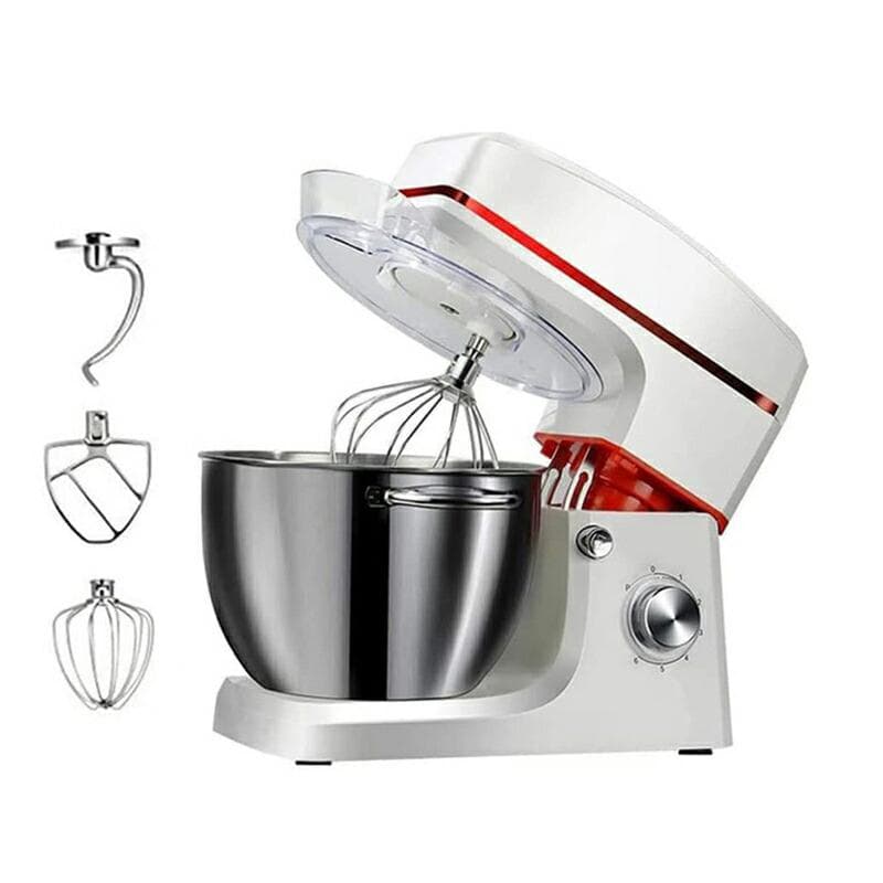 スタンドミキサー 8L大容量 三種類アタッチメント付き七段階速度調節 1200W