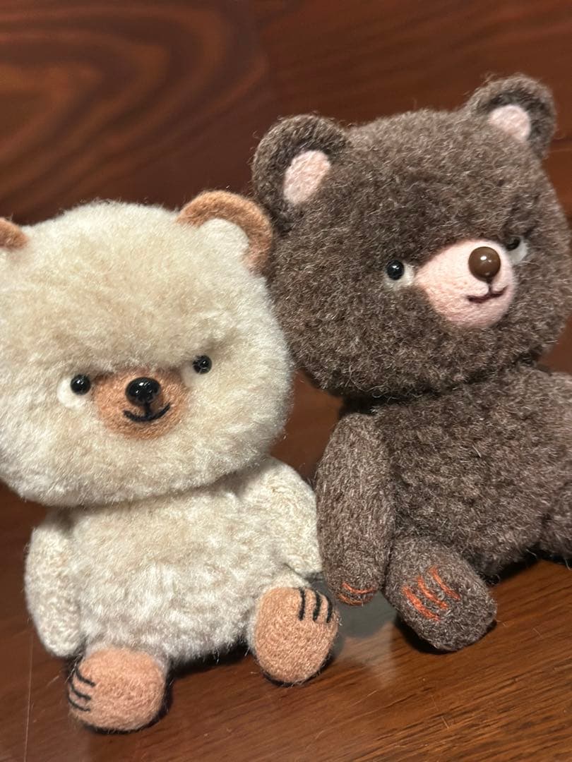 作家もの。クマのぬいぐるみ ペアセット