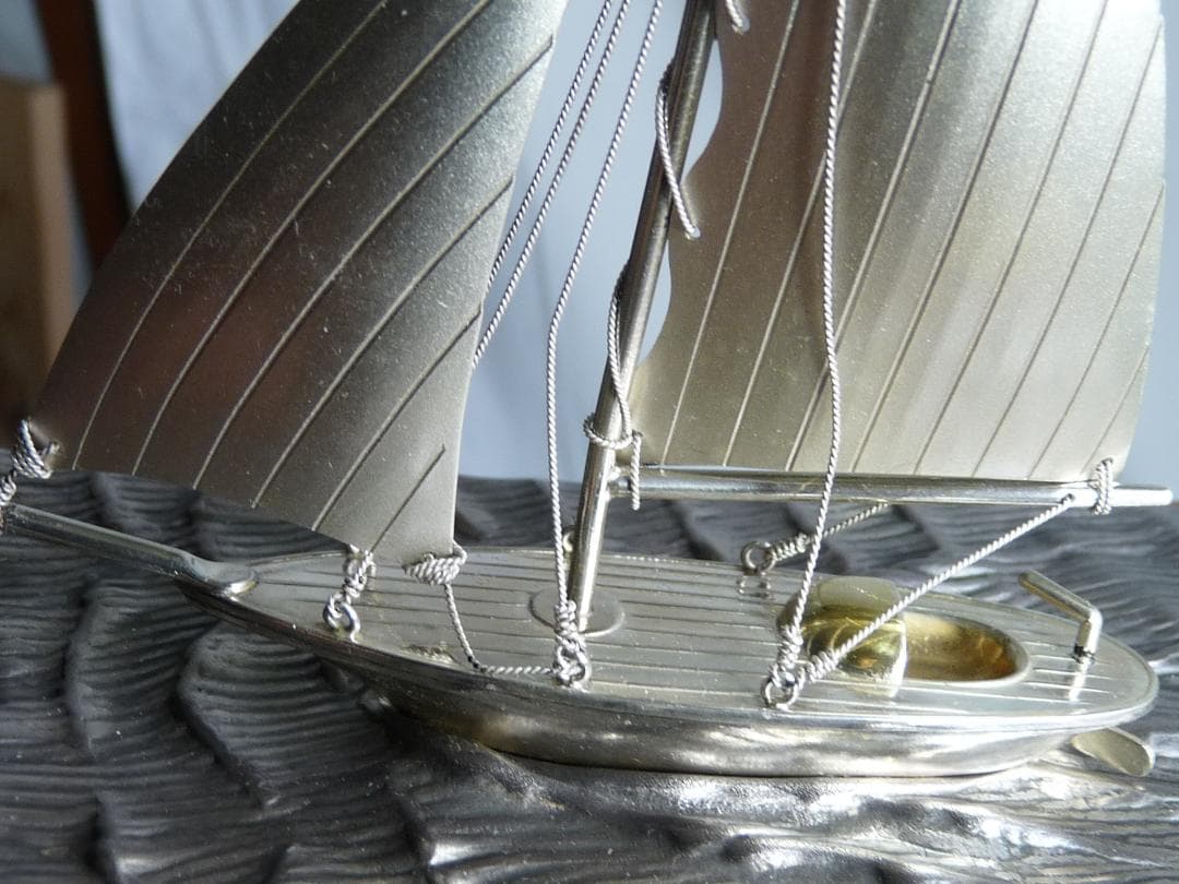武比古 銀製 ヨット 伝統工芸 関工芸 SILVER