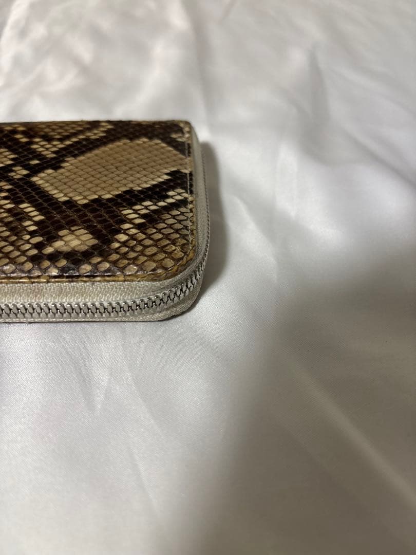 Hender Scheme パイソンレザー ラウンドファスナー長財布