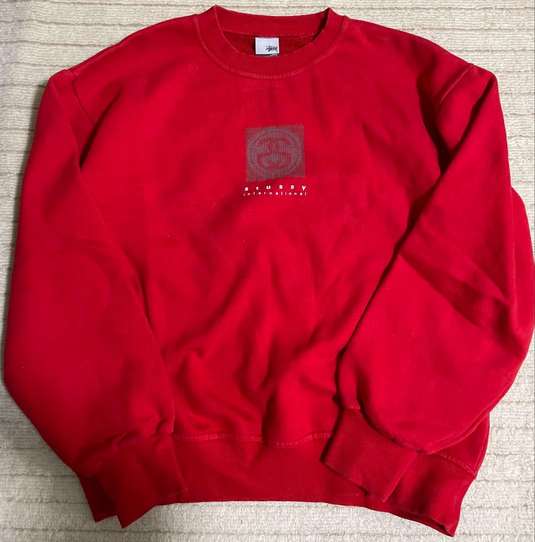 USA製STUSSY スウェット 赤L