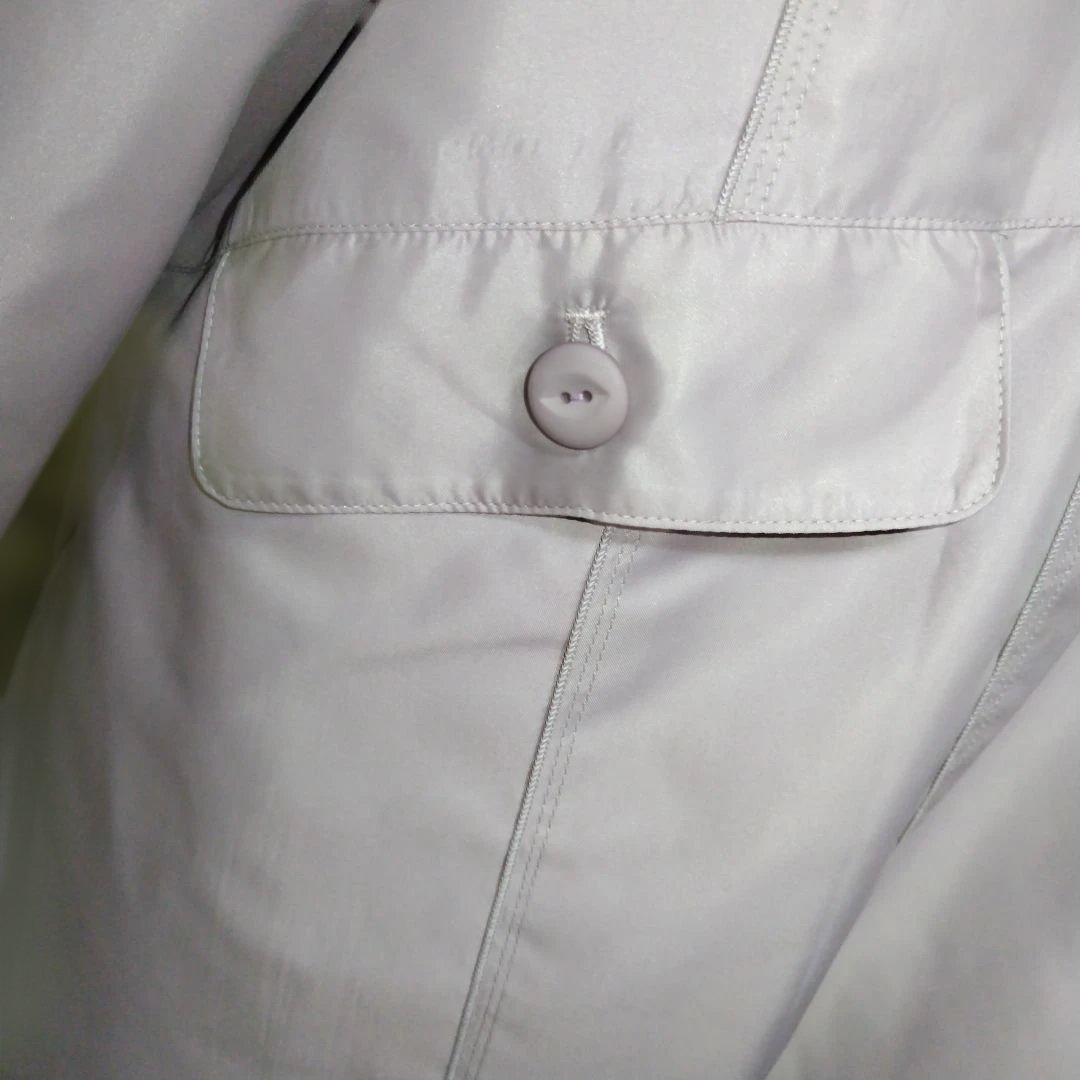 【バラ色の暮し】 薄紫色 フラワー柄 コート