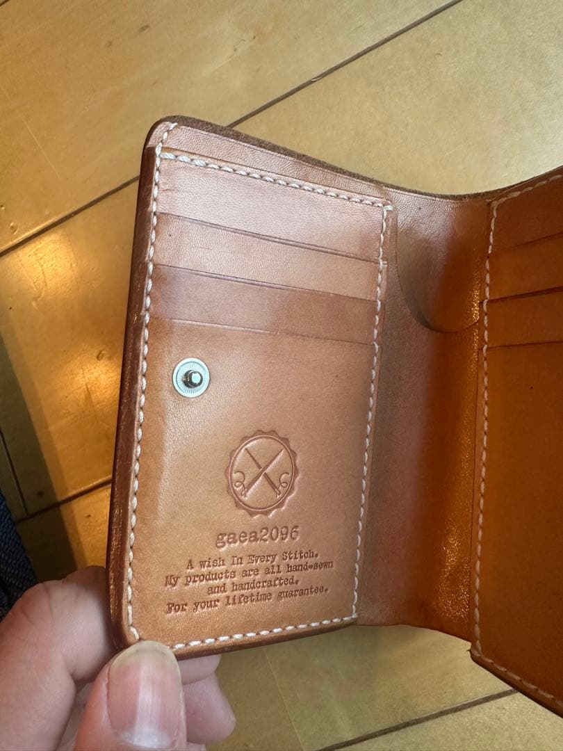 gaea2096財布　栃木レザーヌメ革