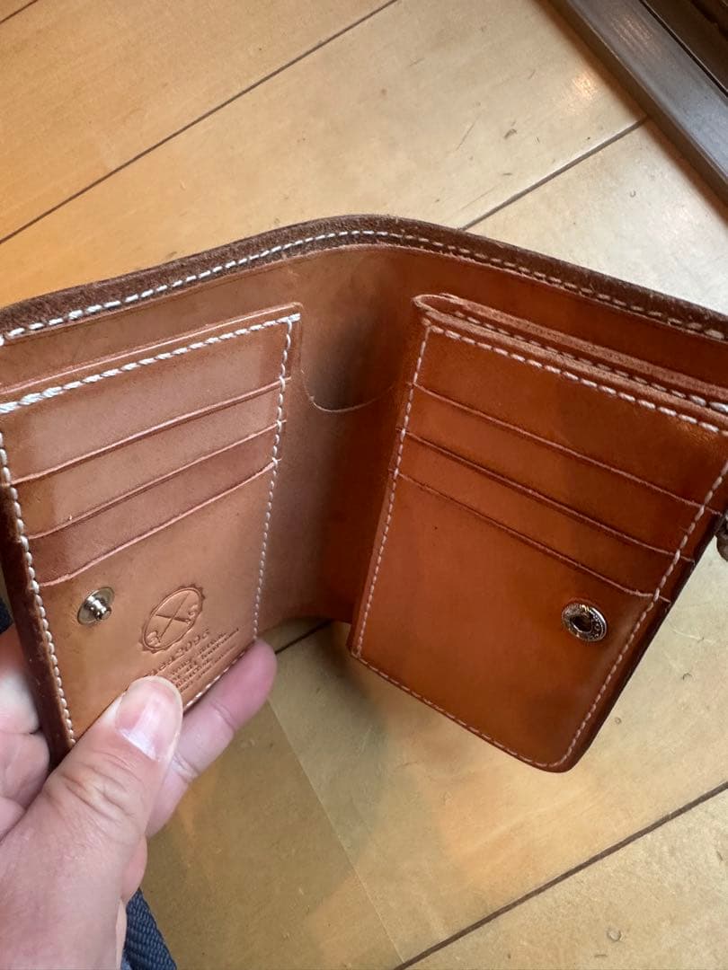 gaea2096財布　栃木レザーヌメ革