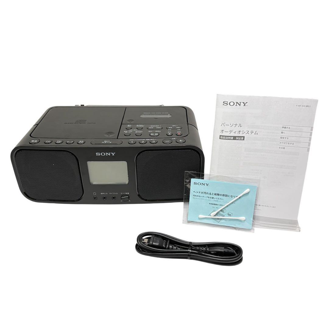 ソニー CDラジオカセットレコーダー CFD-S401 カラオケ機能搭載ブラック