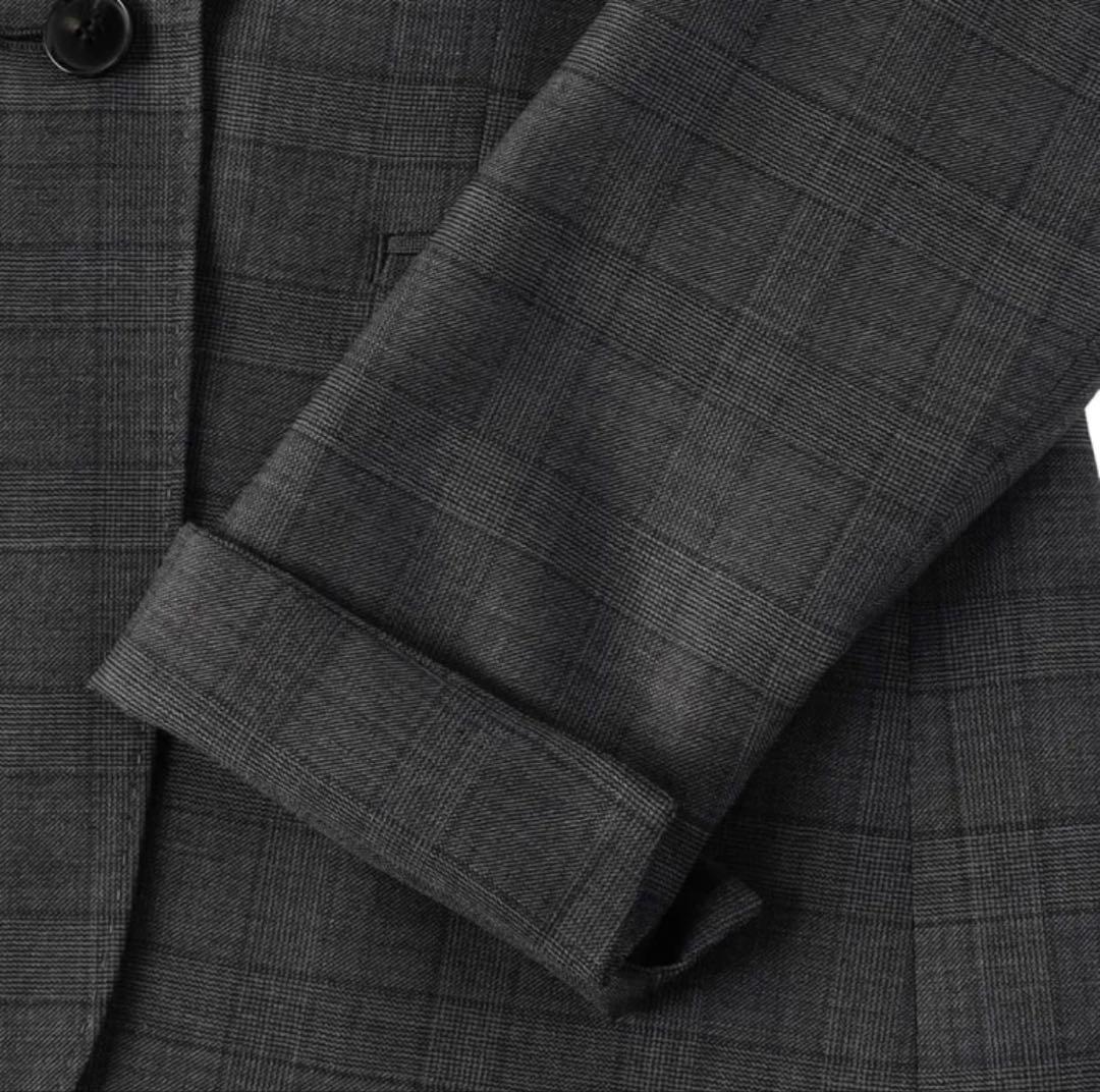 新品⭐️AOKI × ジュンコシマダ ハイクオリティ グレーチェック 高品質