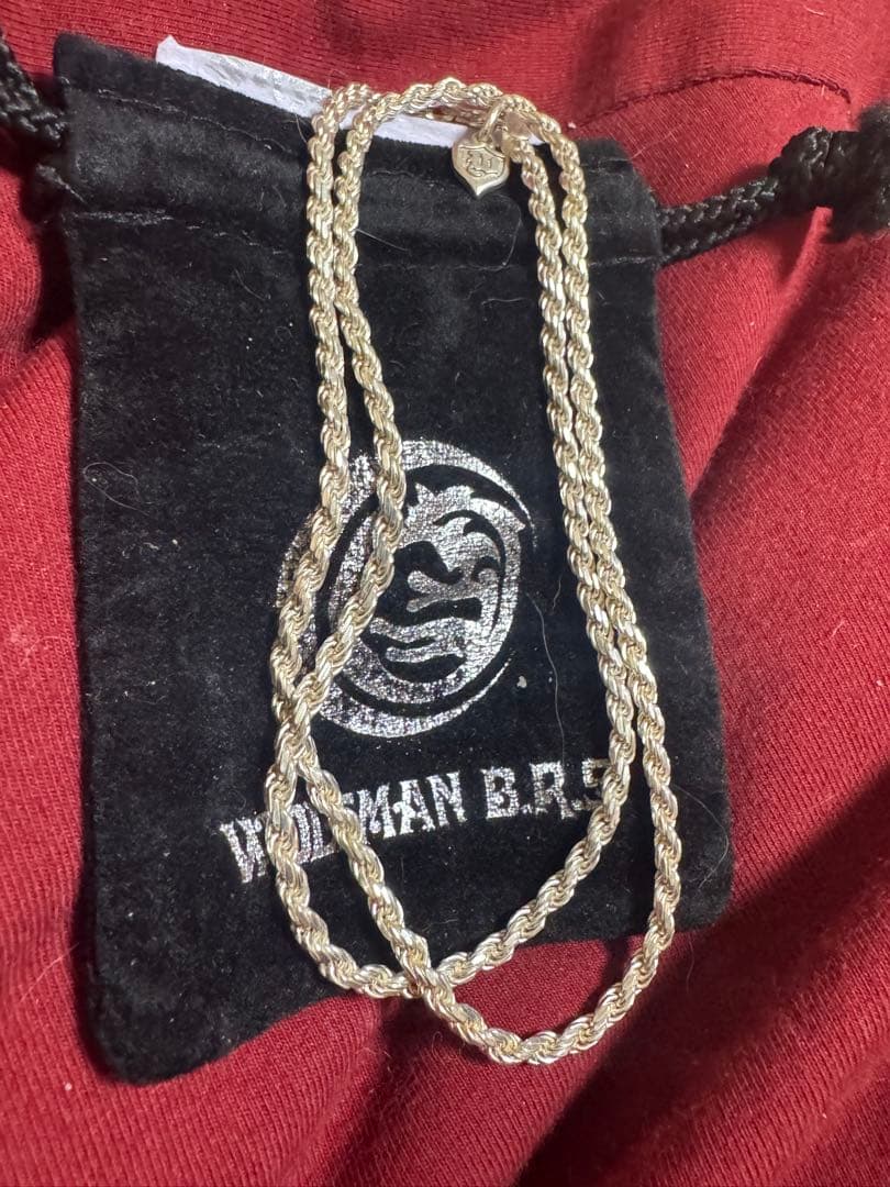 ピンクの猫本物正規品ウルフマンbrs 50センチネックレス