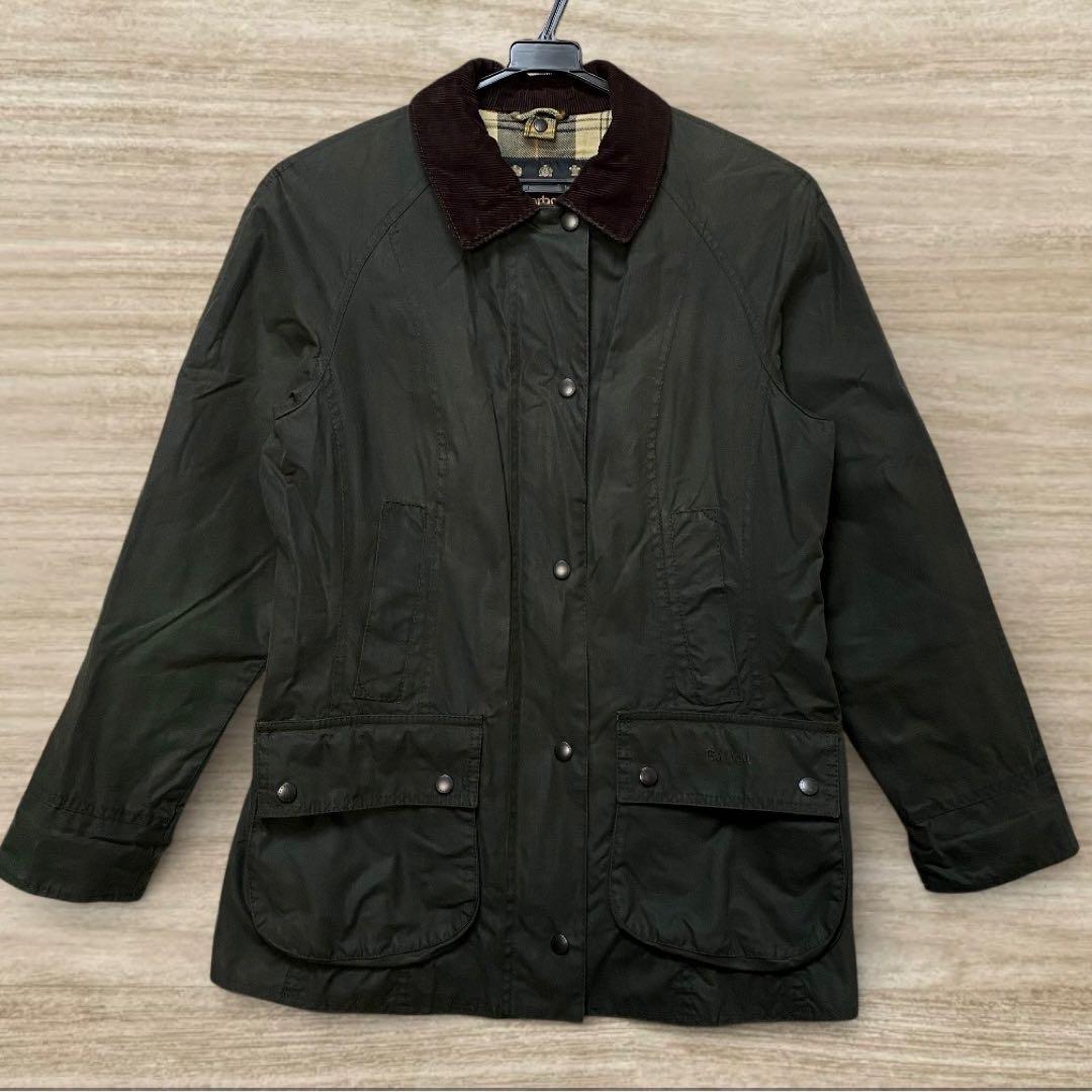 極美品 バブアー ビデイル ビードネル セージグリーン S