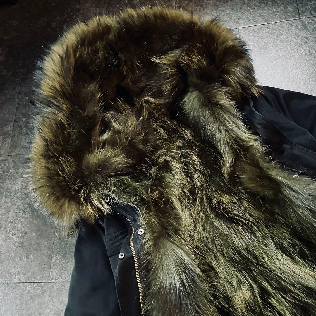 【激レア】 Maomaokong ボリュームファーフード付きモッズコート