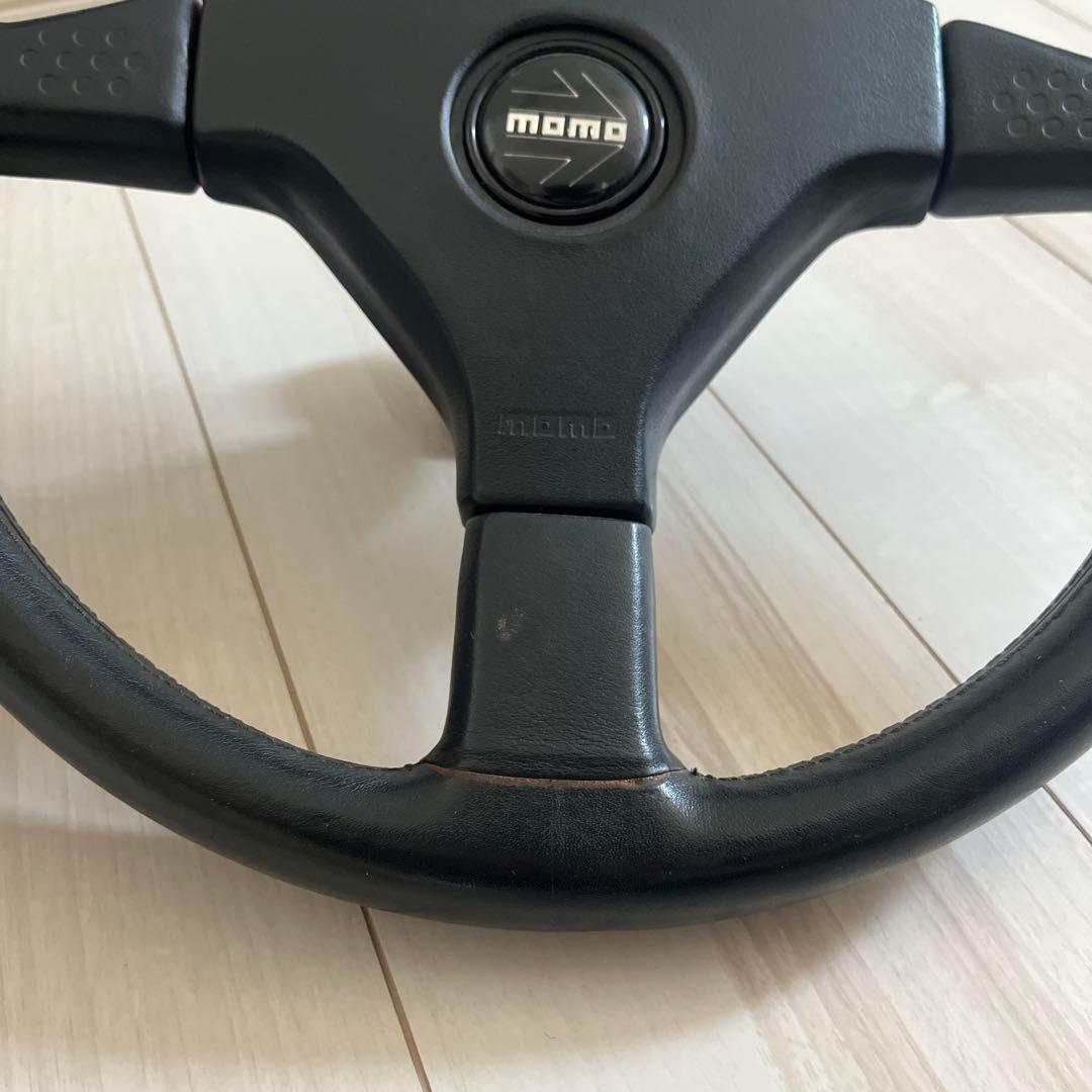momo ステアリング レザー ブラック