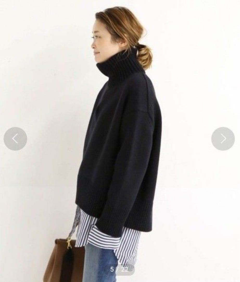 【極美品✨】ドゥーズィエムクラス ウールカシミヤ5Gニット