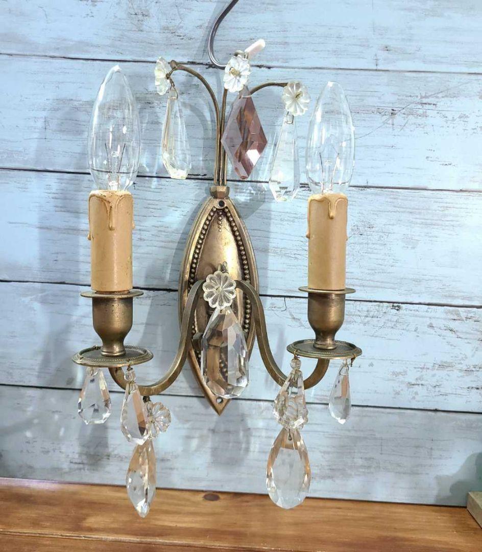 フランスヴィンテージ ウォールランプ 壁付け ブラケット キャンドル K8 2