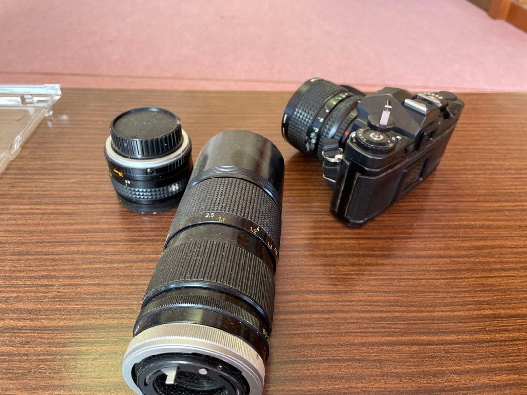 中古カメラ　MINOLTAとキャノンレンズのセット