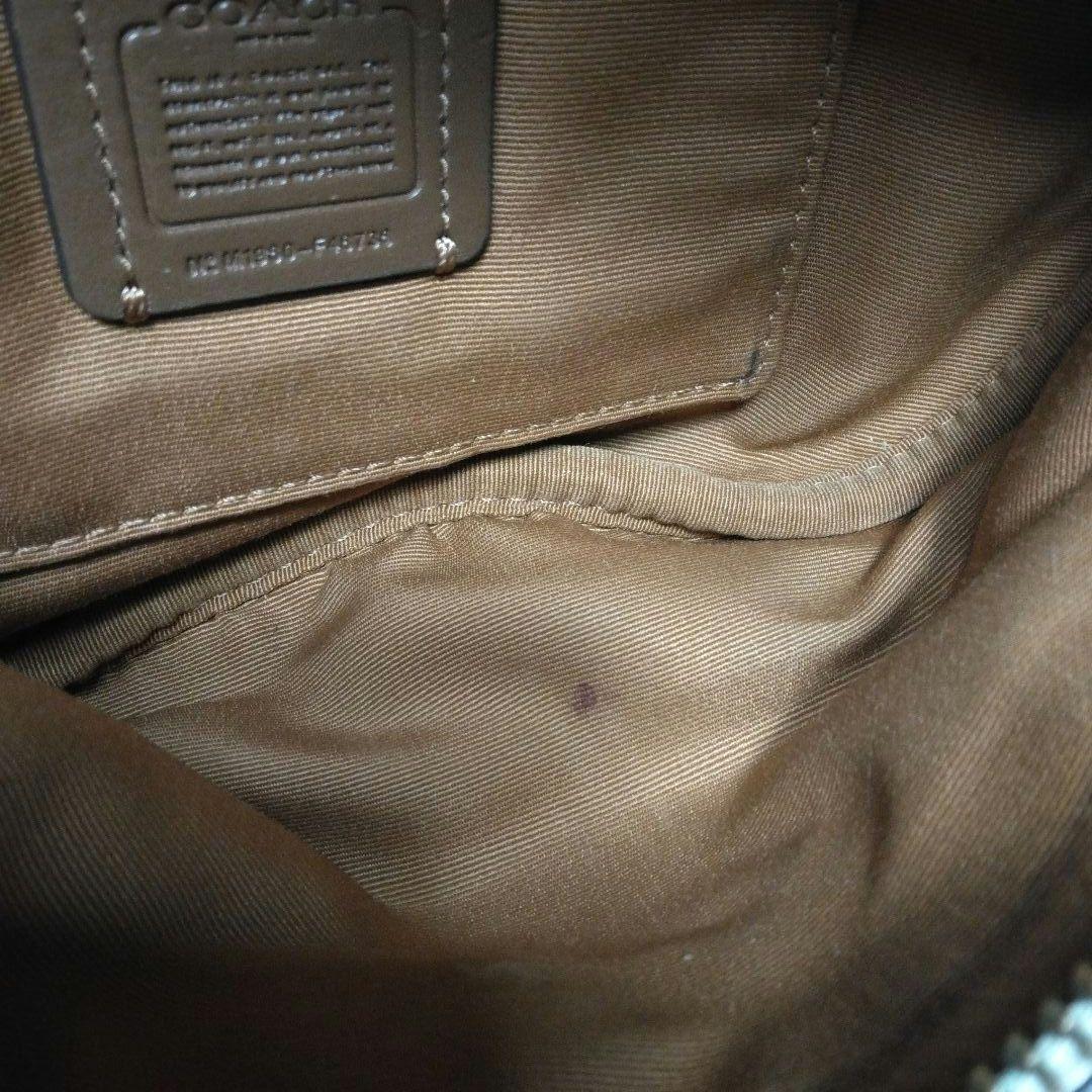 COACH　ウエストポーチ　シボ革　ロゴ　オールレザー　M1980-F48738