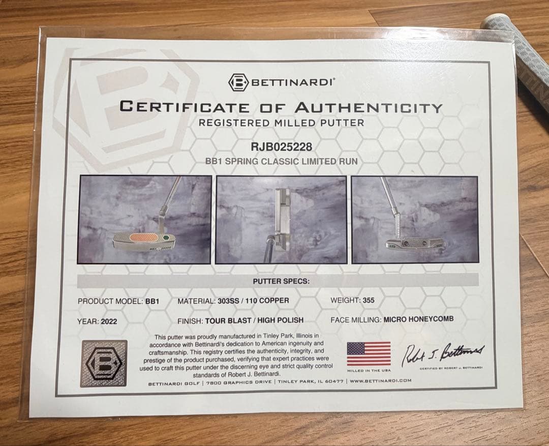 Bettinardi BB1 パター 限定版